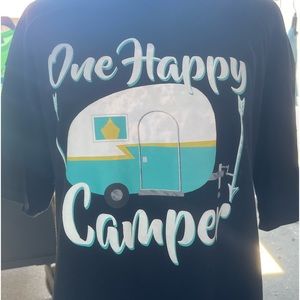 Womens one happy camper t shirt size large $10